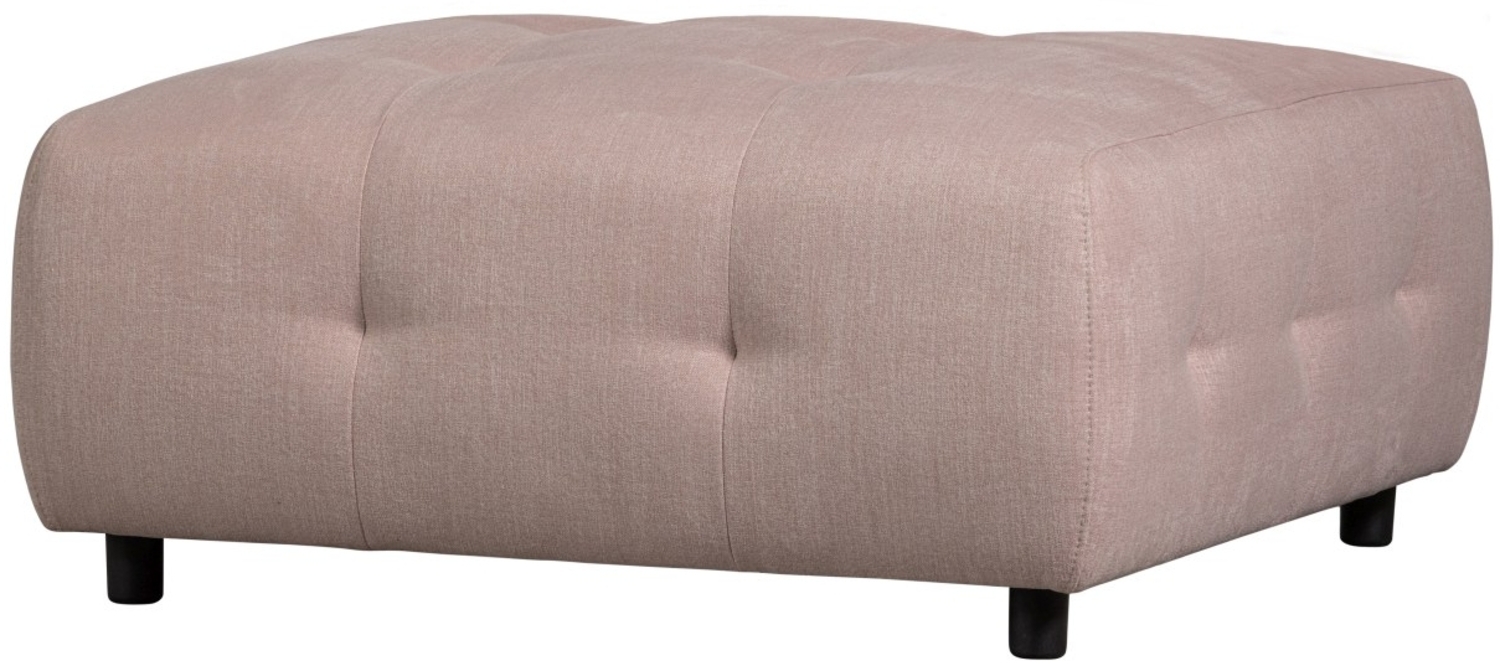 Hocker Louis aus Flachgewebe, Rosa Bild 1