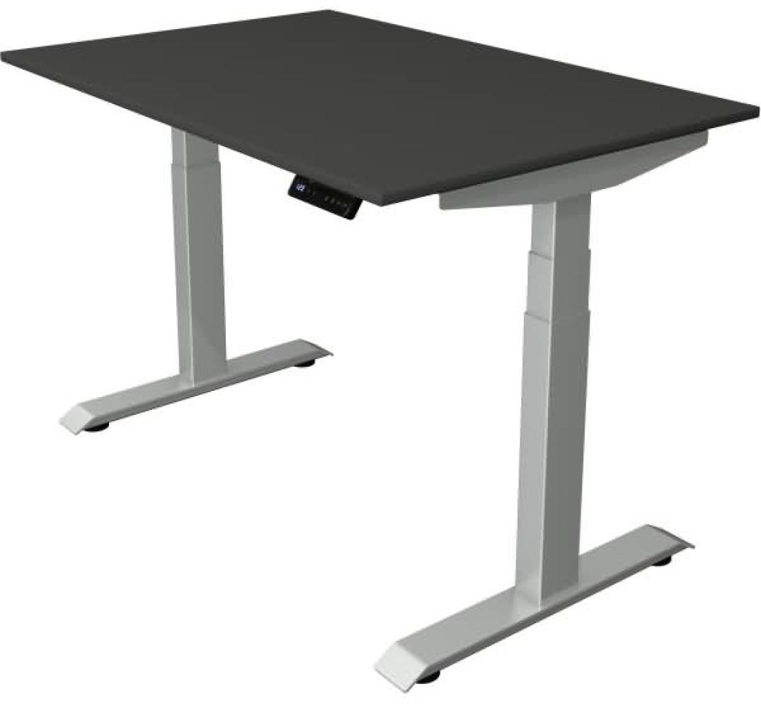 Kerkmann Schreibtisch Sitz-Stehtisch Move 4 silber 120x80x64-129cm elektr. höhenverstellbar anthrazit Bild 1