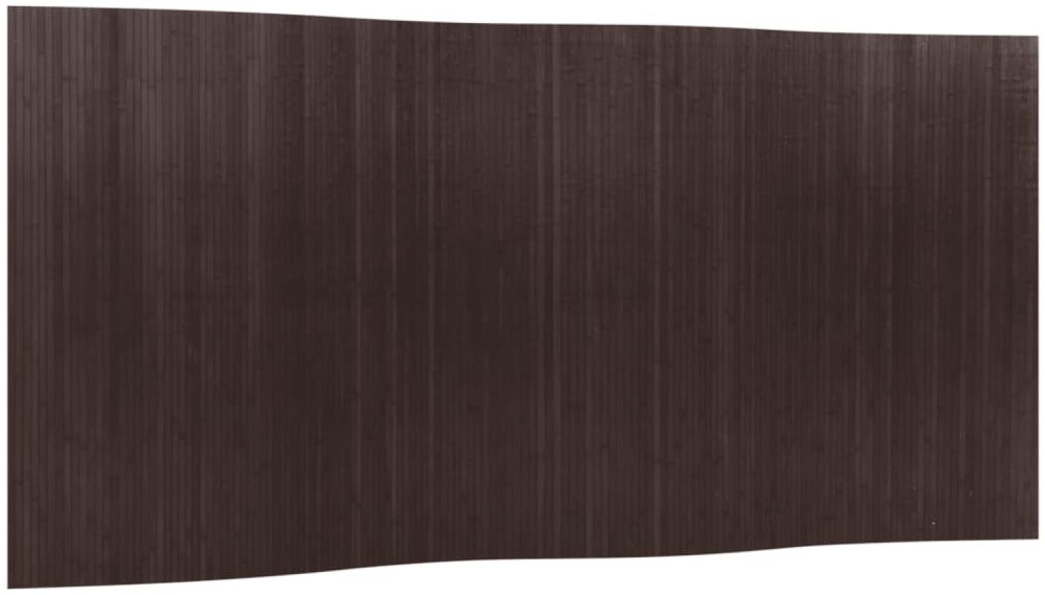 vidaXL Paravent Dunkelbraun 165x400 cm Bambus 377002 Bild 1
