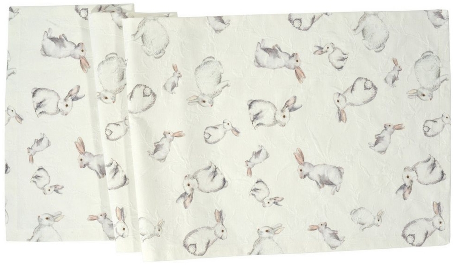 Annimuck Tischläufer SANDER Tischläufer Snowball Hase Vintage 50x140 cm (1-tlg) Bild 1