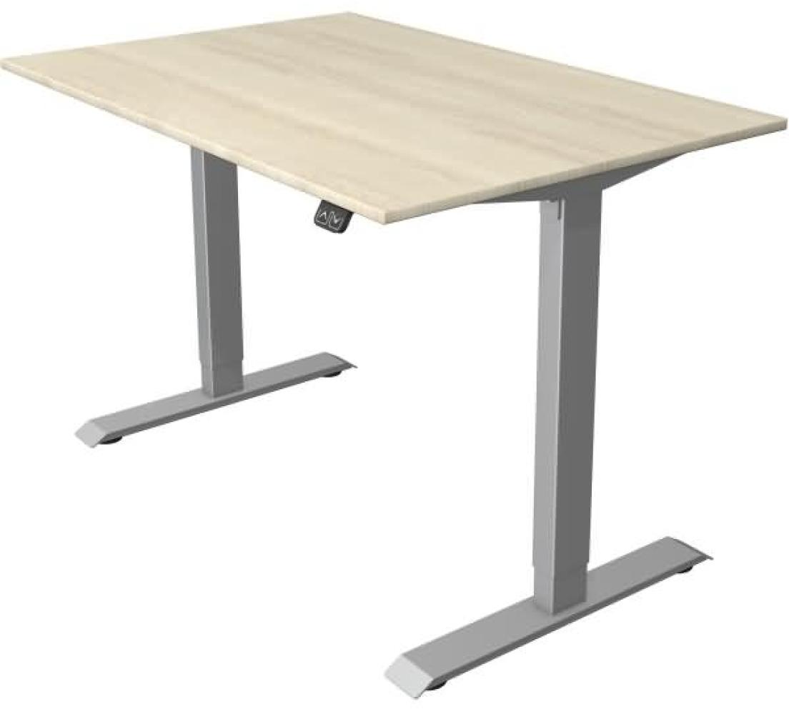 Kerkmann Schreibtisch Sitz-Stehtisch MOVE 1 silber 120x80x74-123cm elektr. höhenverstellbar ahorn Bild 1