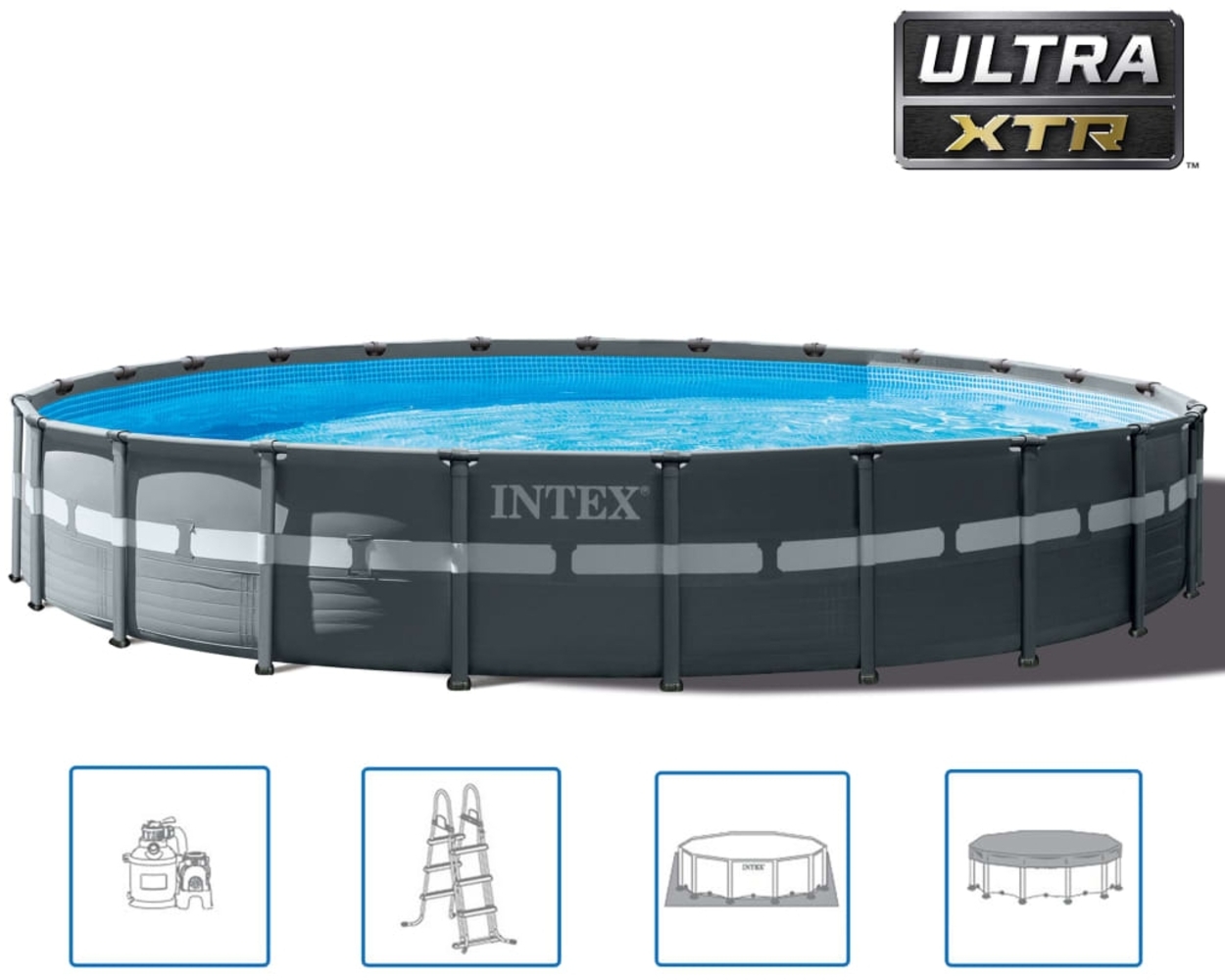 Intex Pool-Set Ultra XTR Frame Rund 732x132 cm 26340GN 3202835 Bild 1