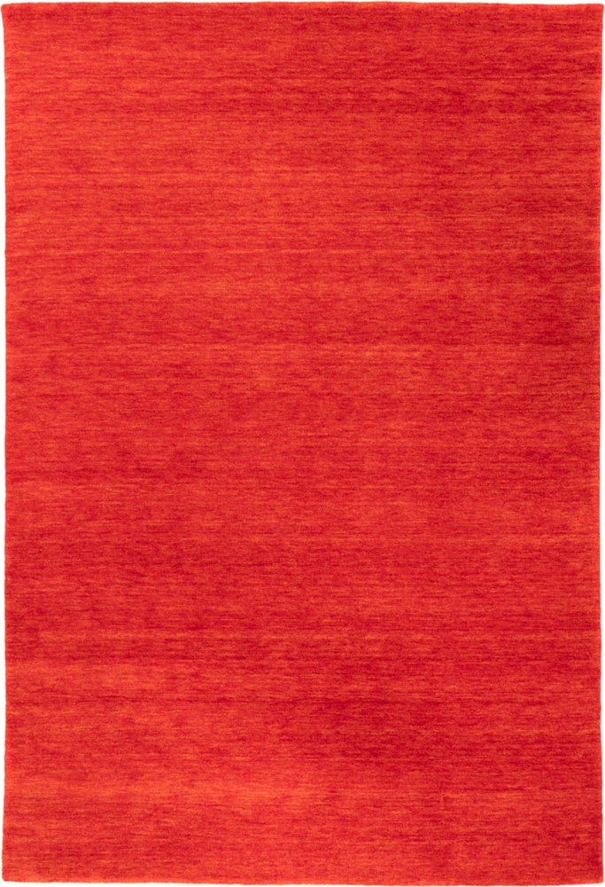 Morgenland Gabbeh Teppich - Uni - rechteckig - 90 x 60 - Rost Bild 1