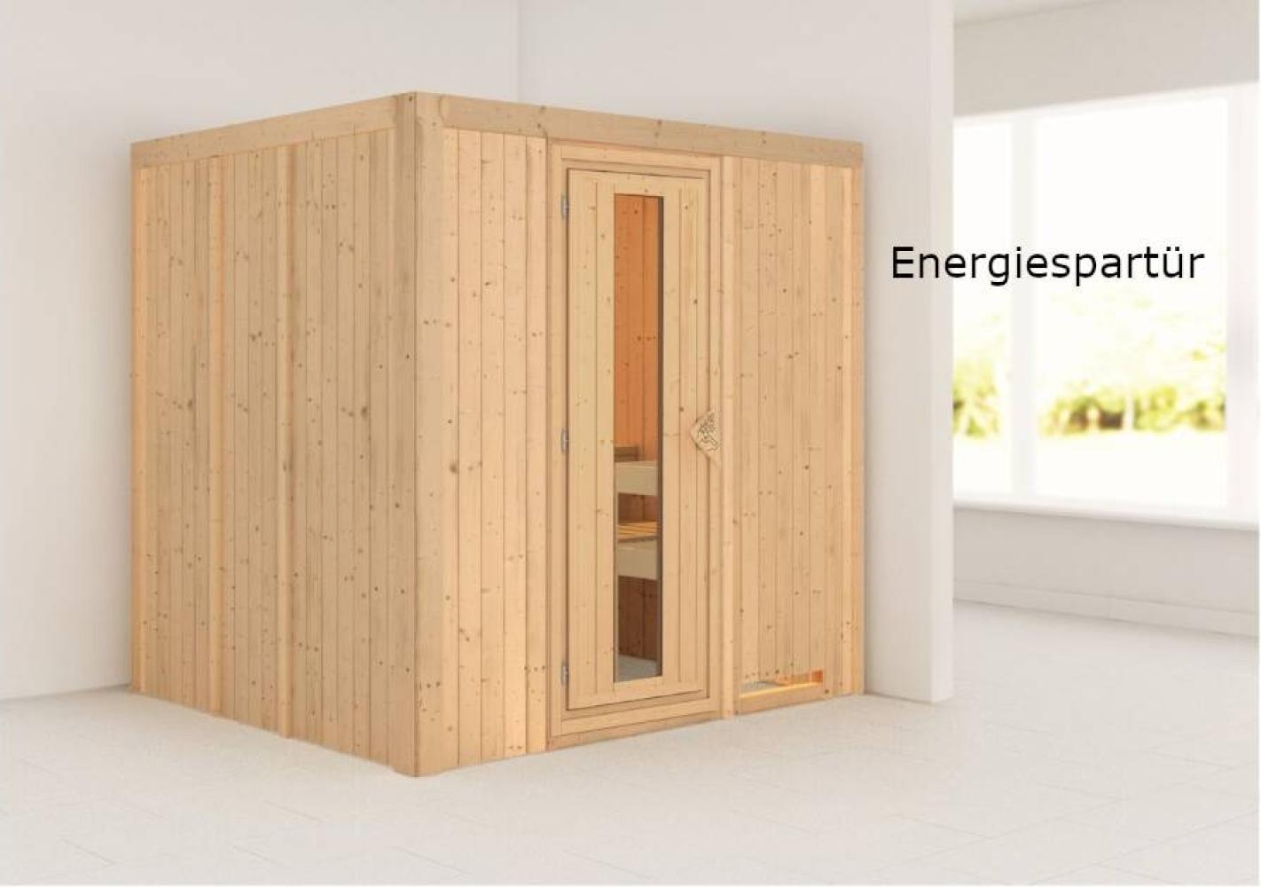 Karibu Sauna Sodin ohne Ofen Energiespartür Bild 1