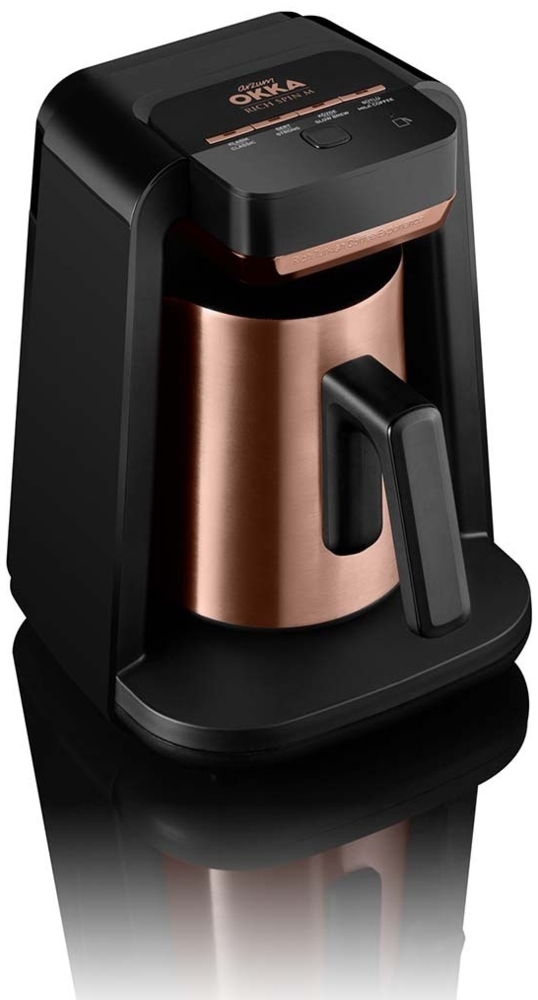 Arzum OKKA RICH SPIN M Türkische Kaffeemaschine, Kaffeekanne Edelstahl 700W Bronze Bild 1