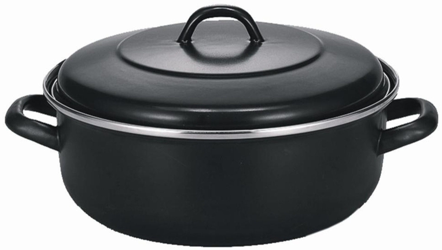 Krüger Kölner Bräter 24 cm schwarz matt emailliert Bild 1