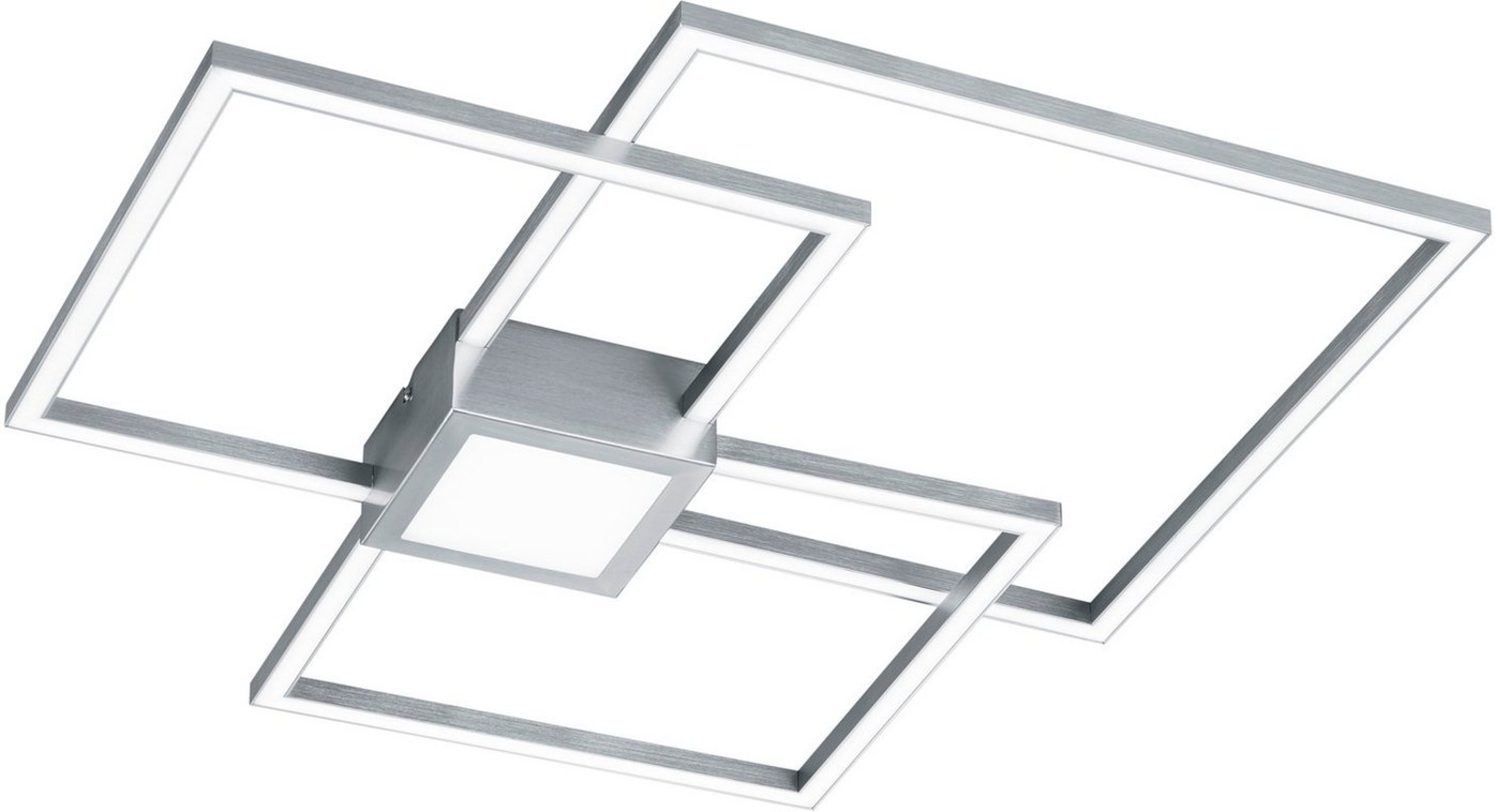 Große LED Deckenleuchte HYDRA dimmbar & extra flach, Silber, Breite 65cm Bild 1