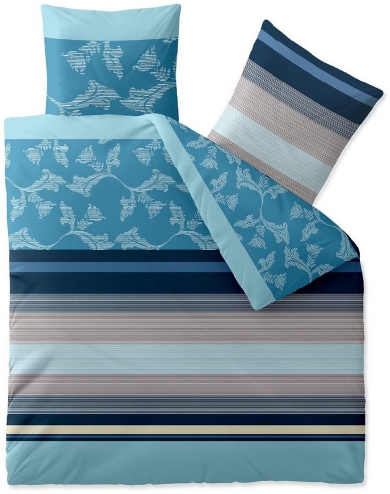 aqua-textil Bettwäsche Trend Bettgarnitur Renforcé Reißverschluss 200x220cm Isabis, Baumwolle, 3 teilig Bild 1