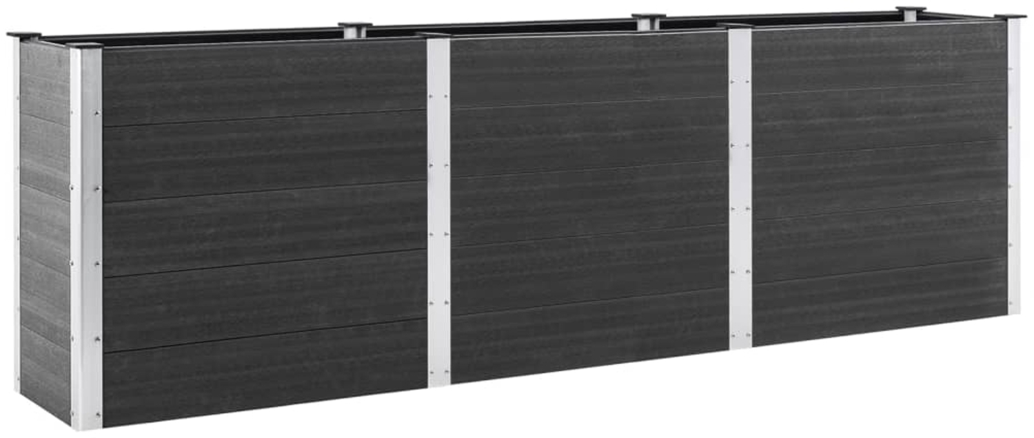 vidaXL Garten-Hochbeet 300x100x91 cm WPC Grau 318102 Bild 1