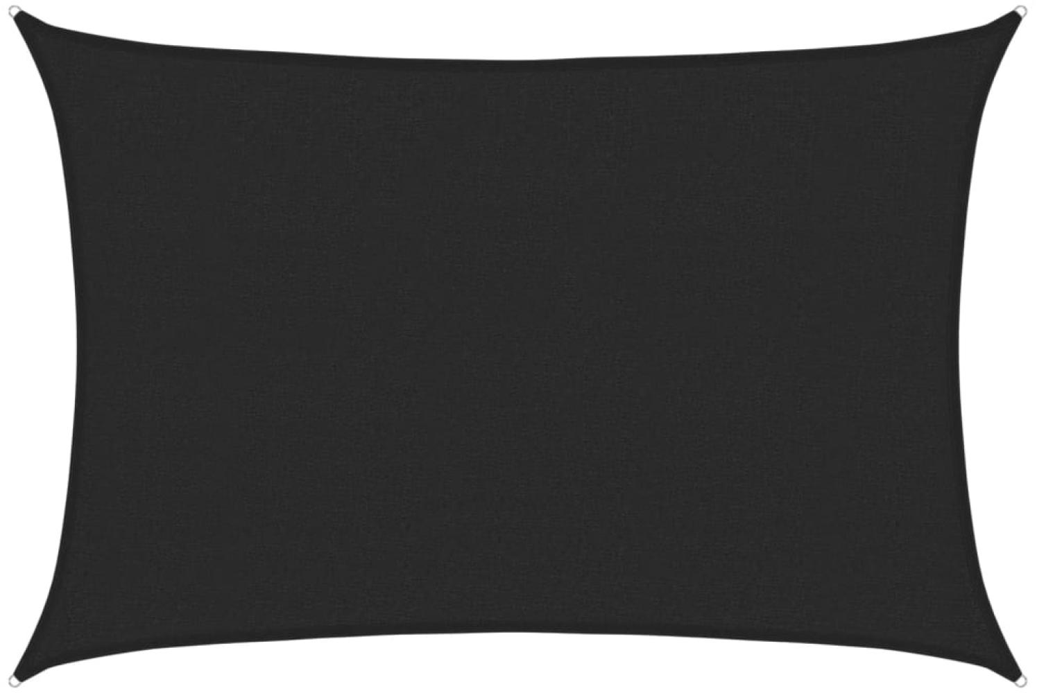 vidaXL Sonnensegel 160 g/m² Schwarz 2,5x3,5 m HDPE 311728 Bild 1