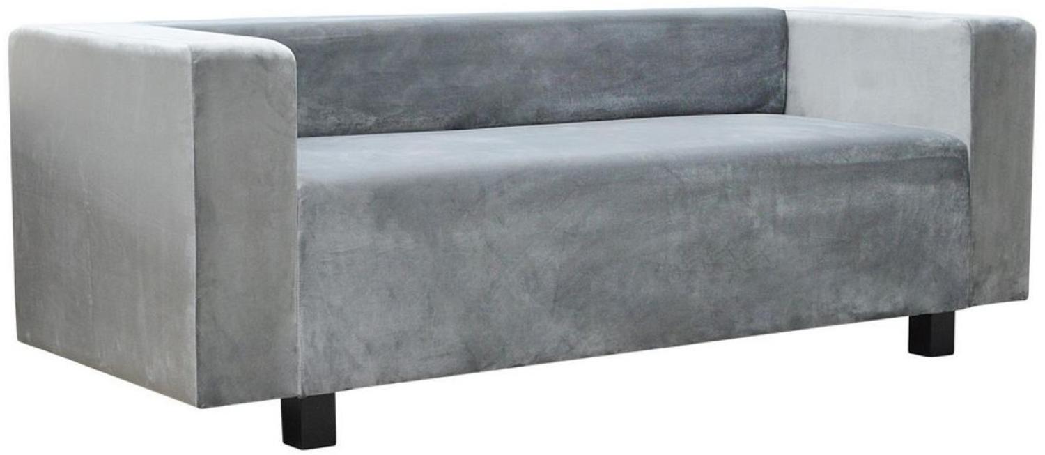Casa Padrino Luxus Samt Sofa 200 x 75 x H. 70 cm - Verschiedene Farben - Wohnzimmer Möbel - Luxus Qualität Bild 1