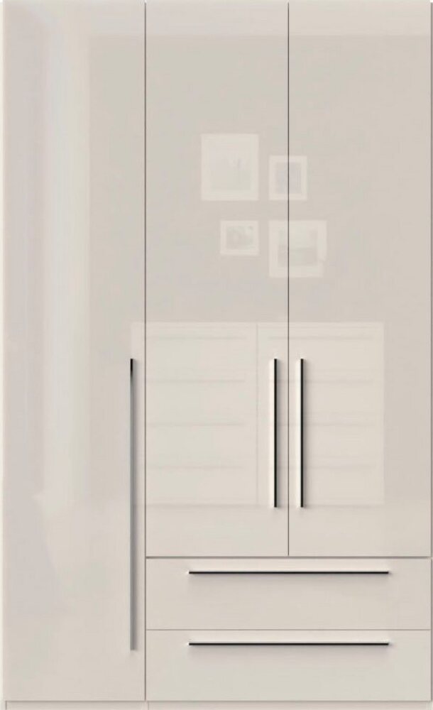 Places of Style Kleiderschrank Piano, UV lackiert, hochglänzend in beige oder weiß, FSC-zertifiziert (Made in Europe) in vielen Breiten, Höhe 224cm, mit Soft-Close Funktion, 2 Schubladen Bild 1