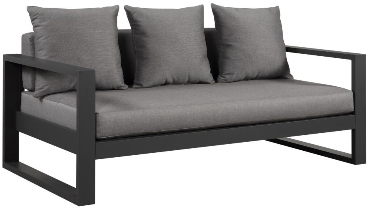 Vente-unique - Gartensofa 3-Sitzer - Aluminium - Anthrazit - MOLOKAI von MYLIA Bild 1