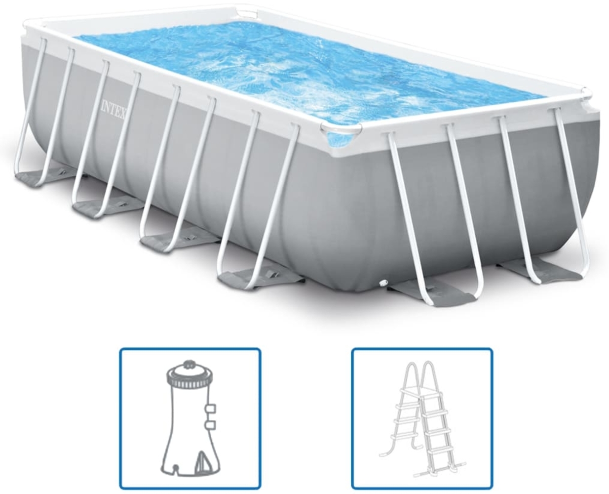 Intex Pool-Set Prism Frame Rechteckig 400x200x100 cm 3202845 Bild 1