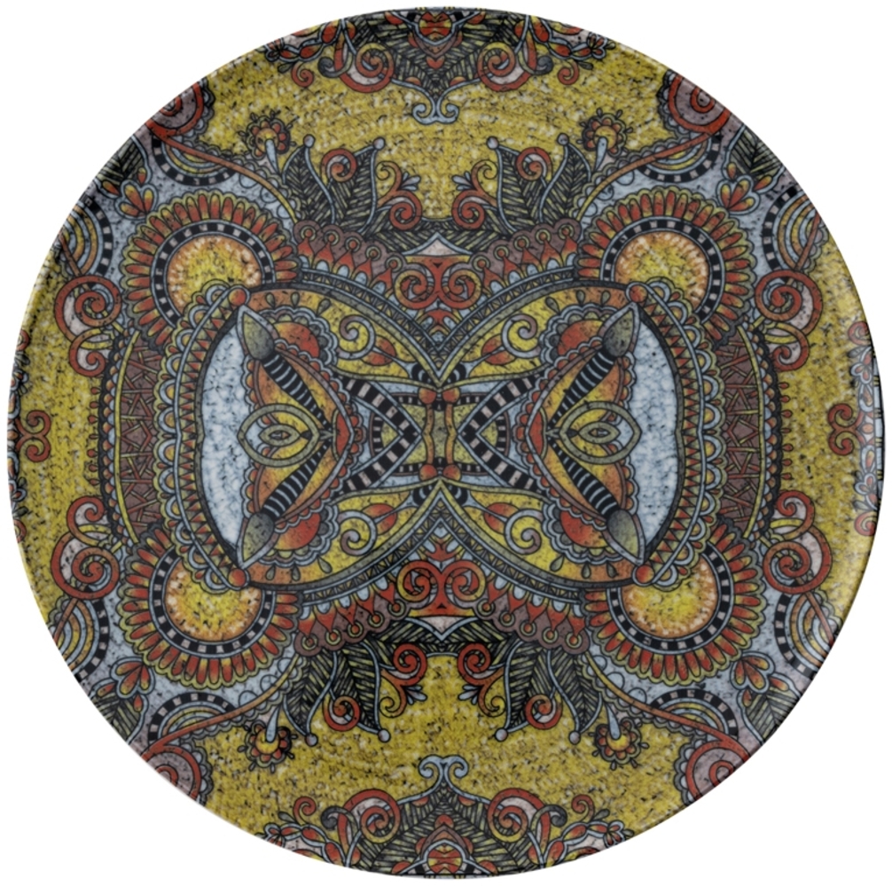 Arthur Krupp Teller flach 32 cm Mandala D Bild 1