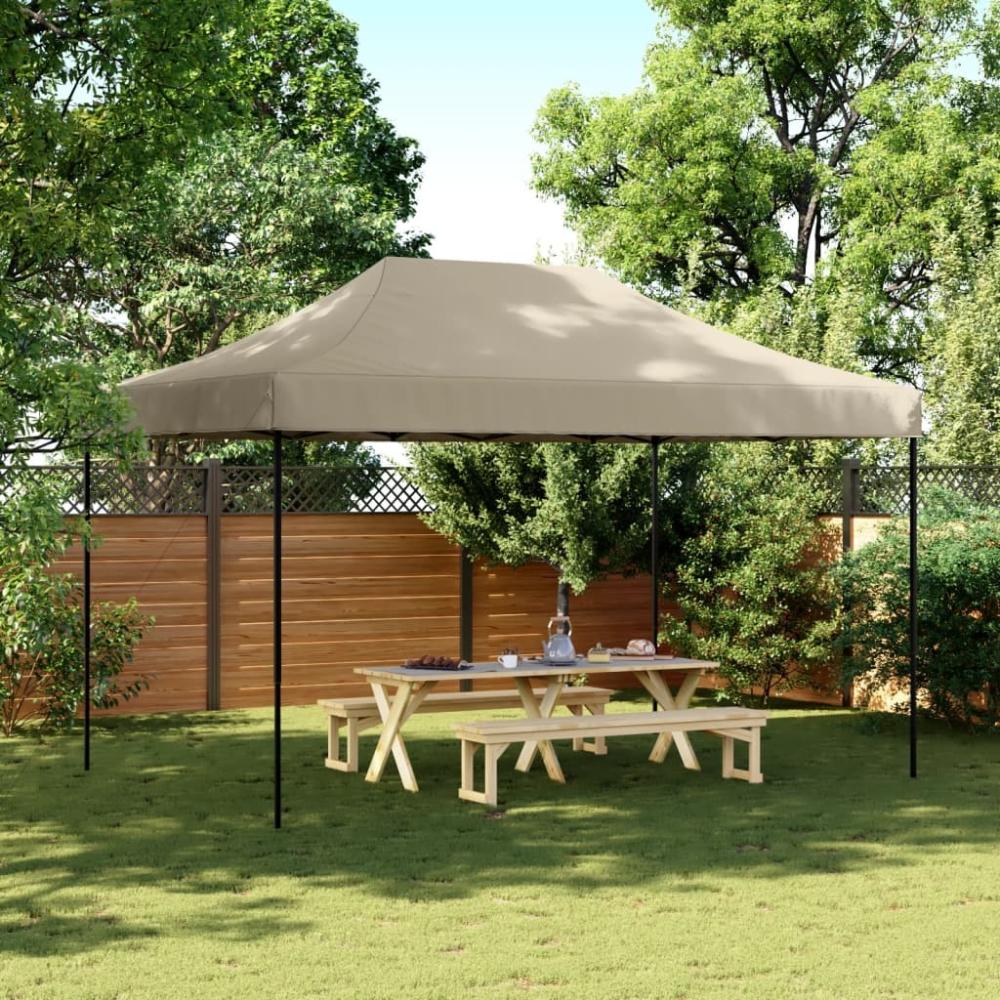 vidaXL Partyzelt Faltbar Pop-Up Taupe 440x292x315 cm 4004962 Bild 1