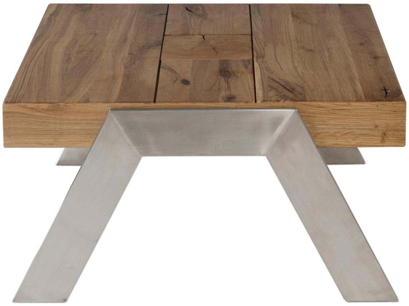 Couchtisch 65x65 - Wildeiche massiv Antik Bild 1