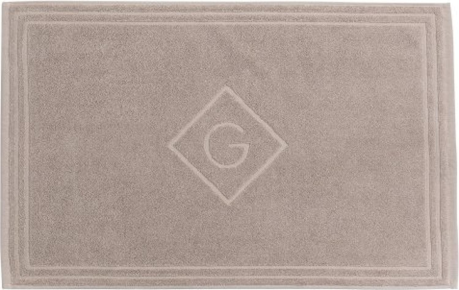 Gant Home Duschvorleger G-Logo Shower Mat Silver Sand (50x80cm) 852008209-267 Bild 1