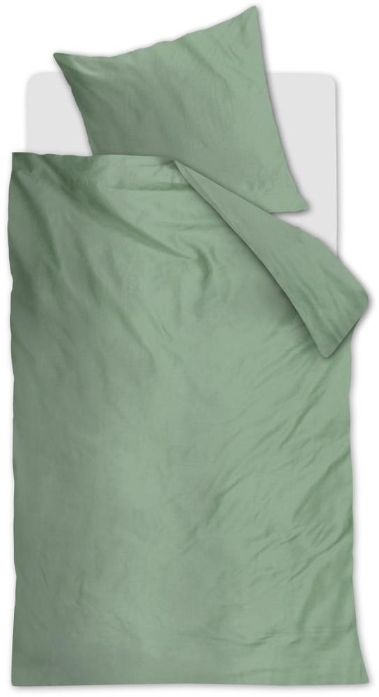 Beddinhouse 70% Cotton, 30% Lyocell, 40x40/127x77 TC210 Bettwäsche Change Green 135X200 135 x 200 cm + 1x 80 x 80 cm 1 Bettbezug, 1 Kissenbezug Grün Bild 1