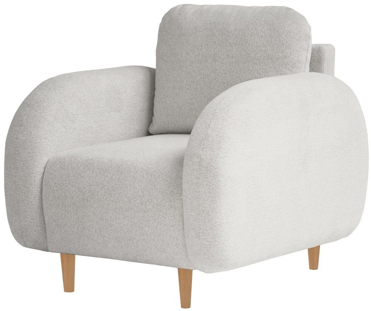 Beautysofa Sessel OPTIMO, Kunststoffbeine in schwarzer Farbe, modernes Design Bild 1