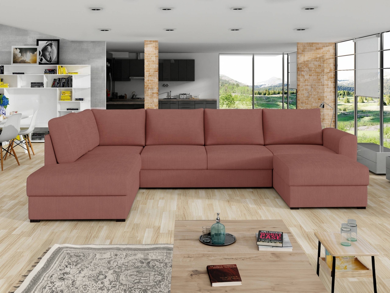 Ecksofa Wilma (Farbe: Uttario Velvet 2955, Seite: Links) Bild 1