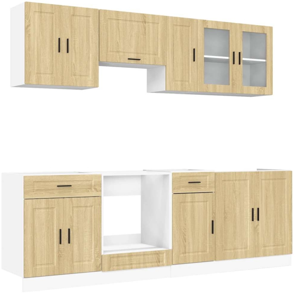 vidaXL 8-tlg. Küchenschrank-Set Porto Sonoma-Eiche Holzwerkstoff 3314844 Bild 1
