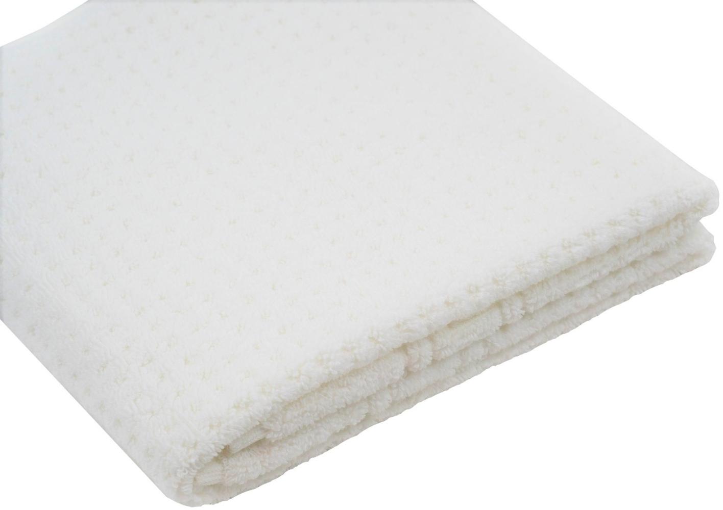 Handtuch 50x100 cm weiss Wabenmuster ca. 600 g/m² Hotel Qualität Bild 1