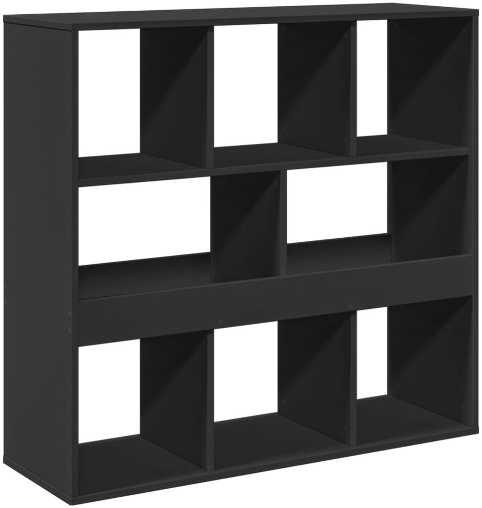 vidaXL Bücherregal/Raumteiler Schwarz 100x33x94,5 cm 854473 Bild 1