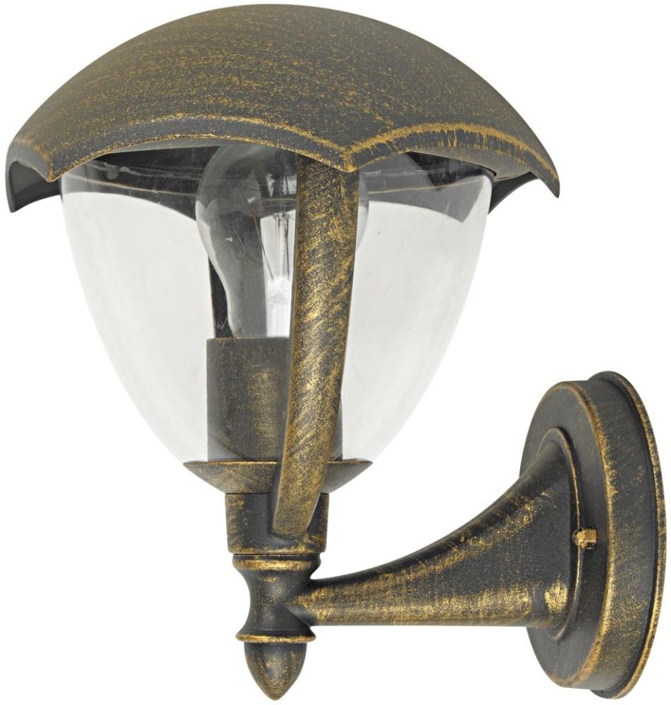 Rabalux Miami Außenwandleuchte 1x E27 antik gold aufrecht Bild 1