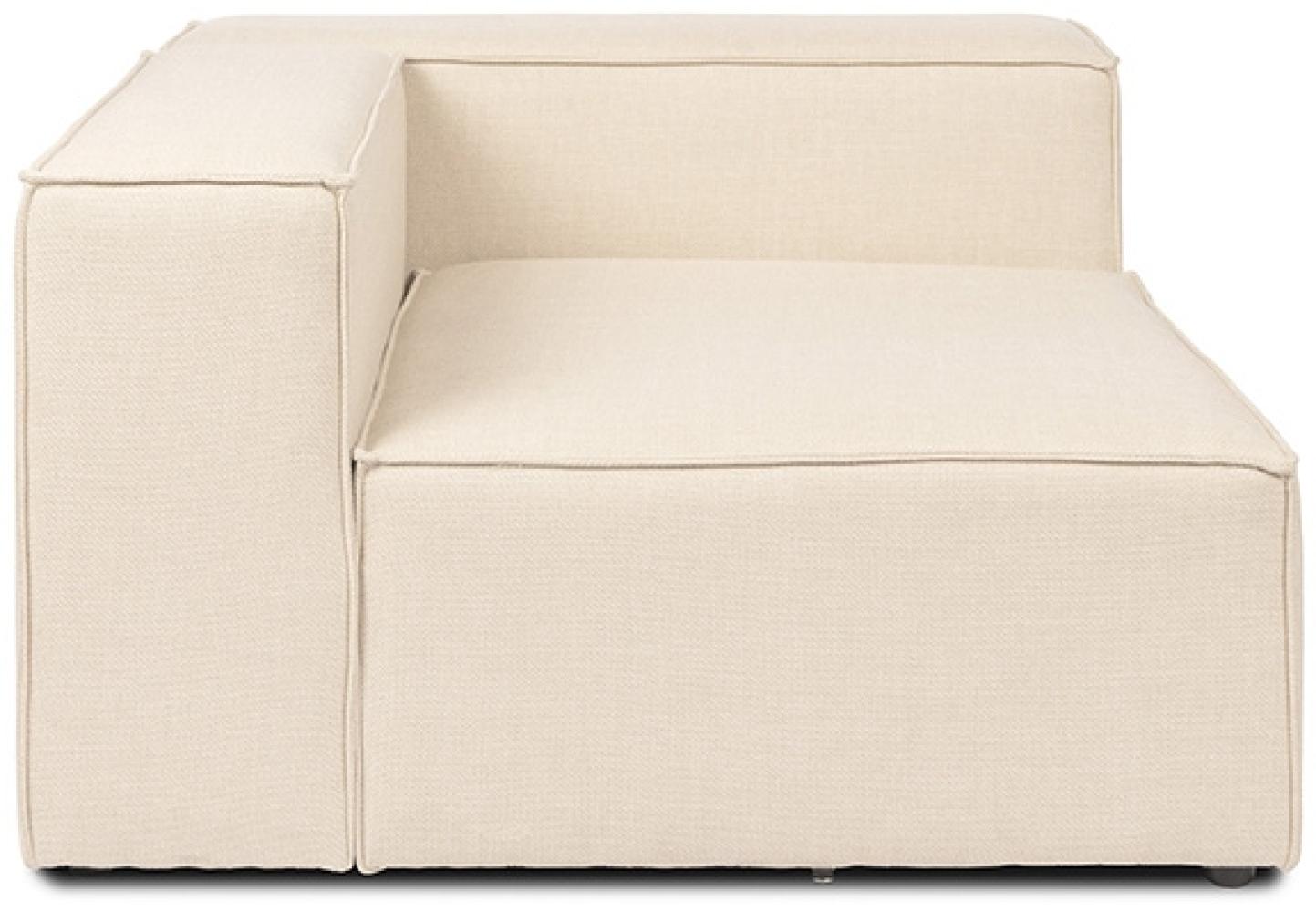 HOME DELUXE Modulares Sofa Linkes Ecksofa VERONA - 120 x 70 cm Beige Bild 1