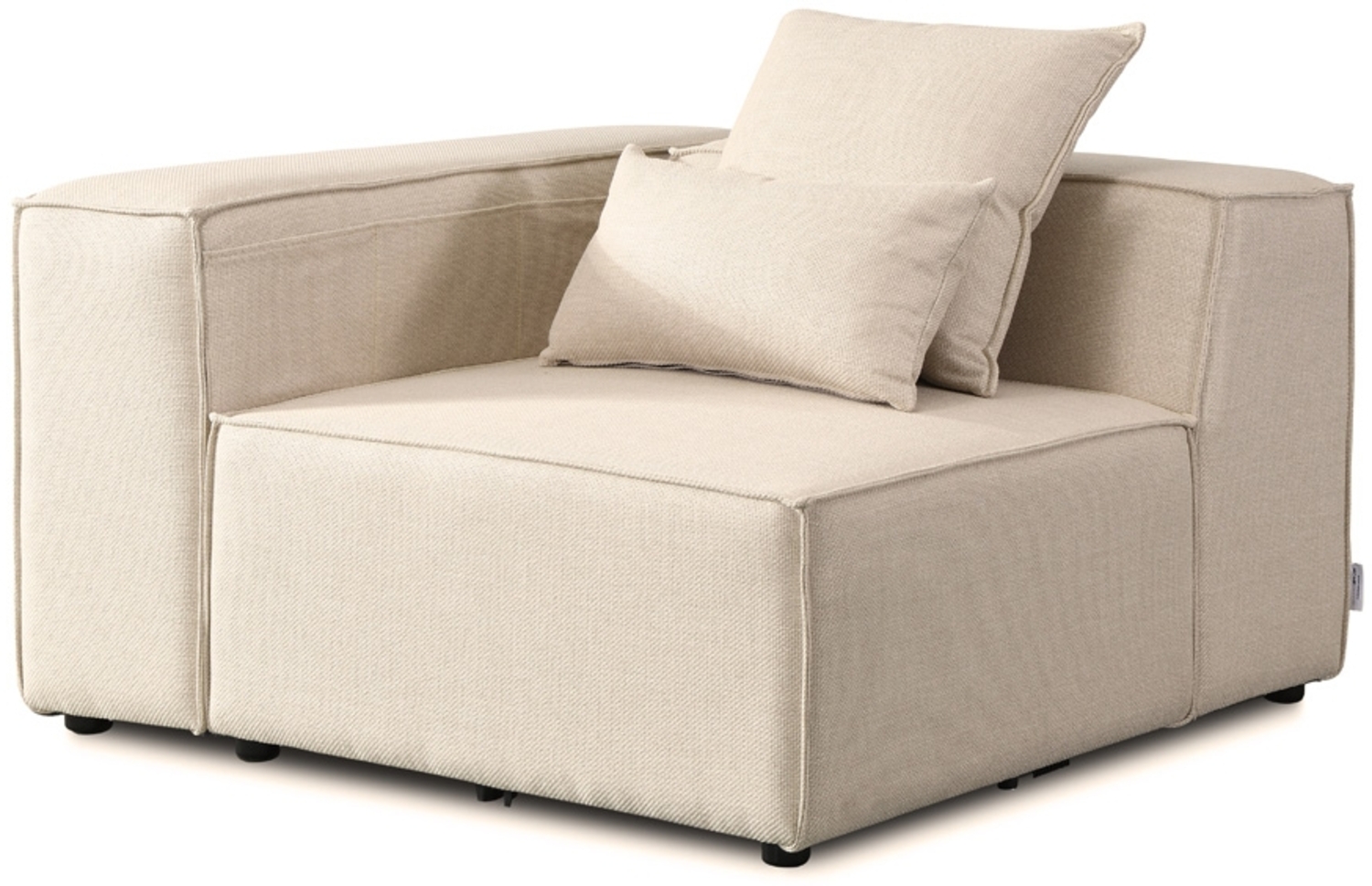 HOME DELUXE Modulares Sofa Linkes Ecksofa VERONA - 120 x 70 cm Beige Bild 1
