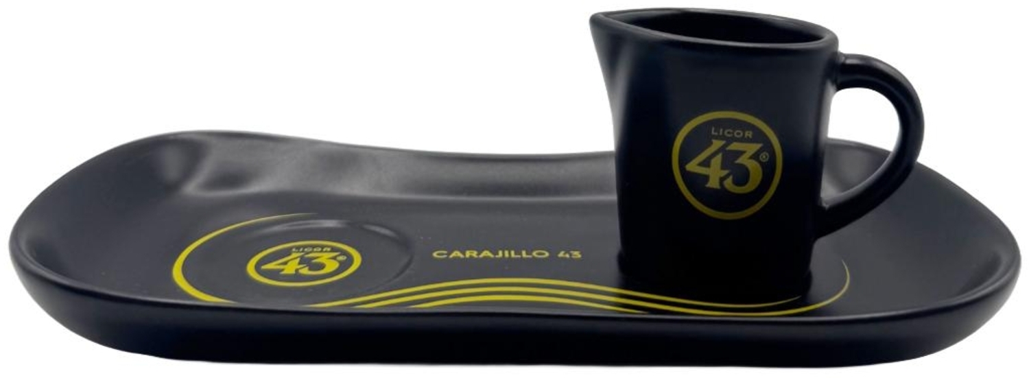 Licor 43 Carajillo Espresso Service Set - Tablett & Espresso Kännchen Bild 1
