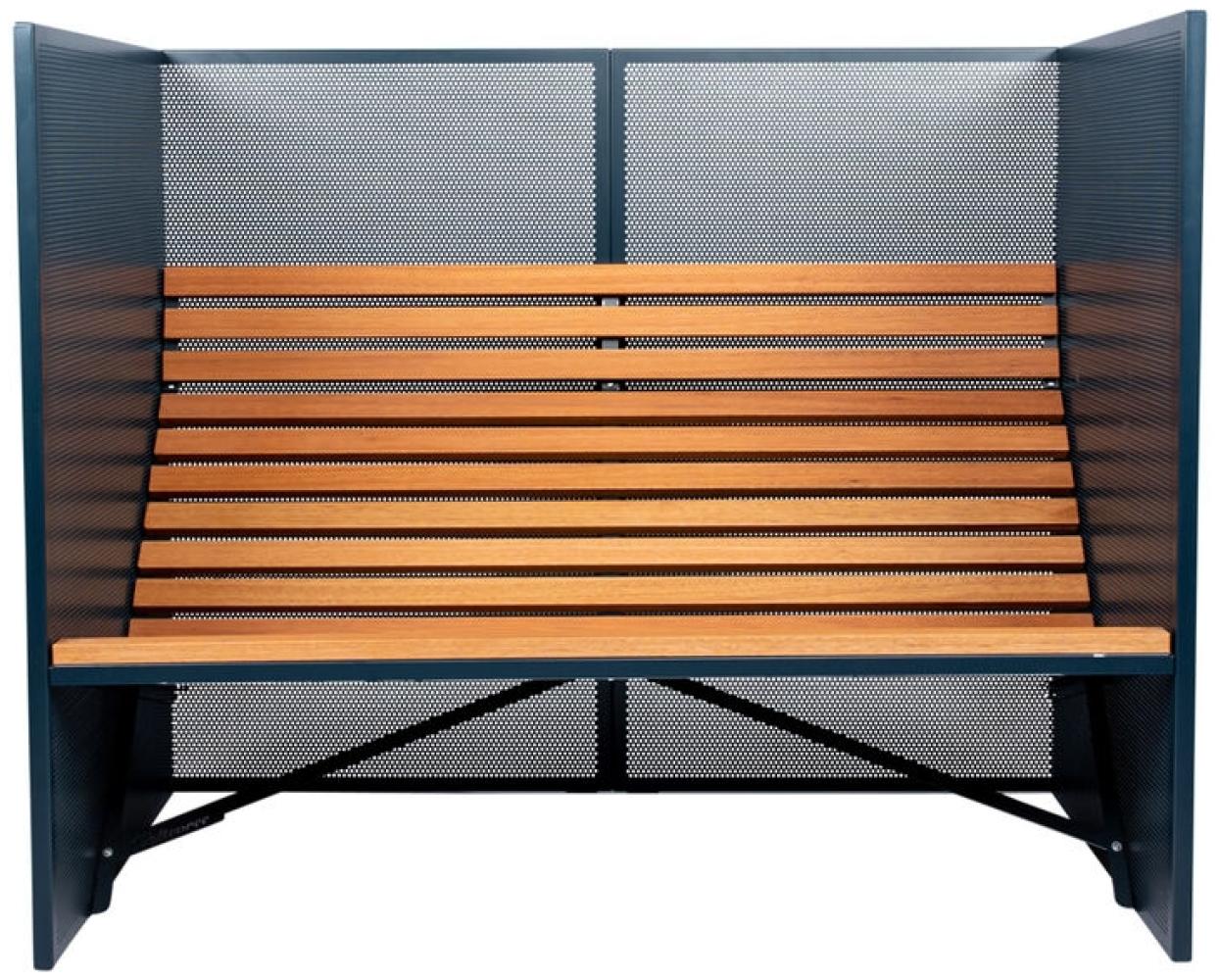 Patio Bench High - Outdoor Grau-Blau Bild 1