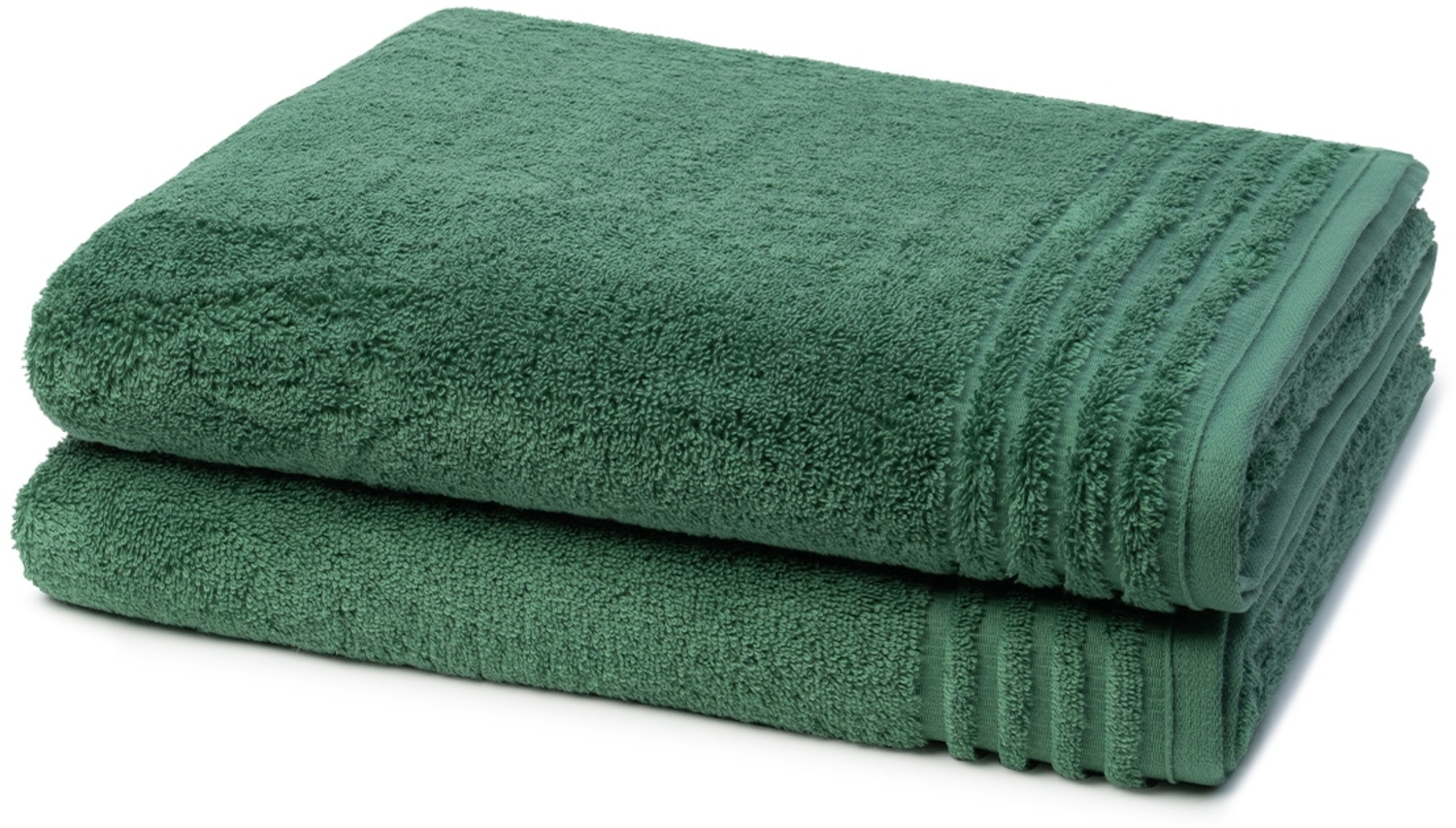 Vossen Vienna Style Supersoft 2 tlg. Frottier-Set - 2 X Duschtuch (67 X 140cm) - 620 g/m2 - Evergreen Bild 1