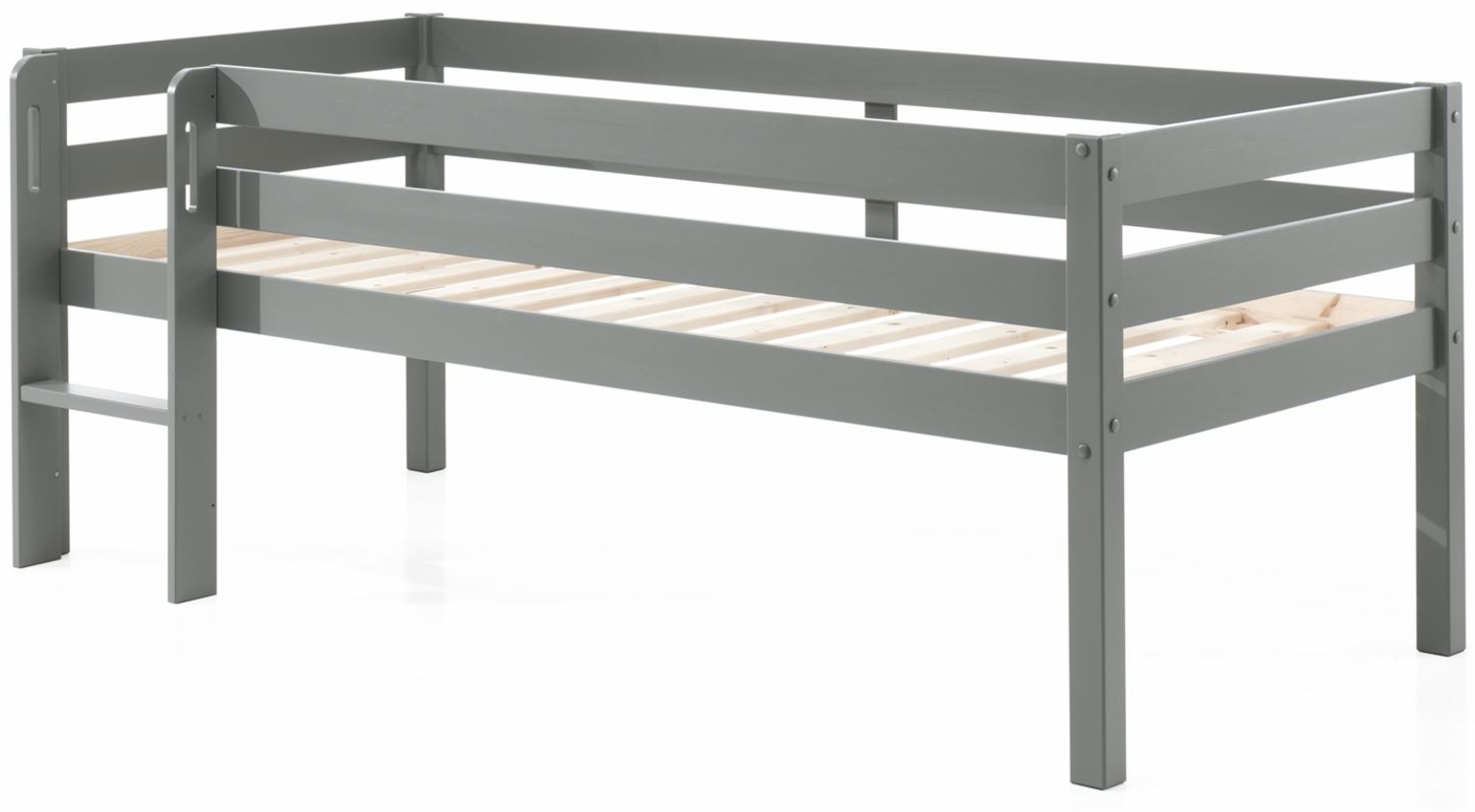 Kojenbett Karolina 208x105x83 Kinderbett Massivholz Grau Bild 1