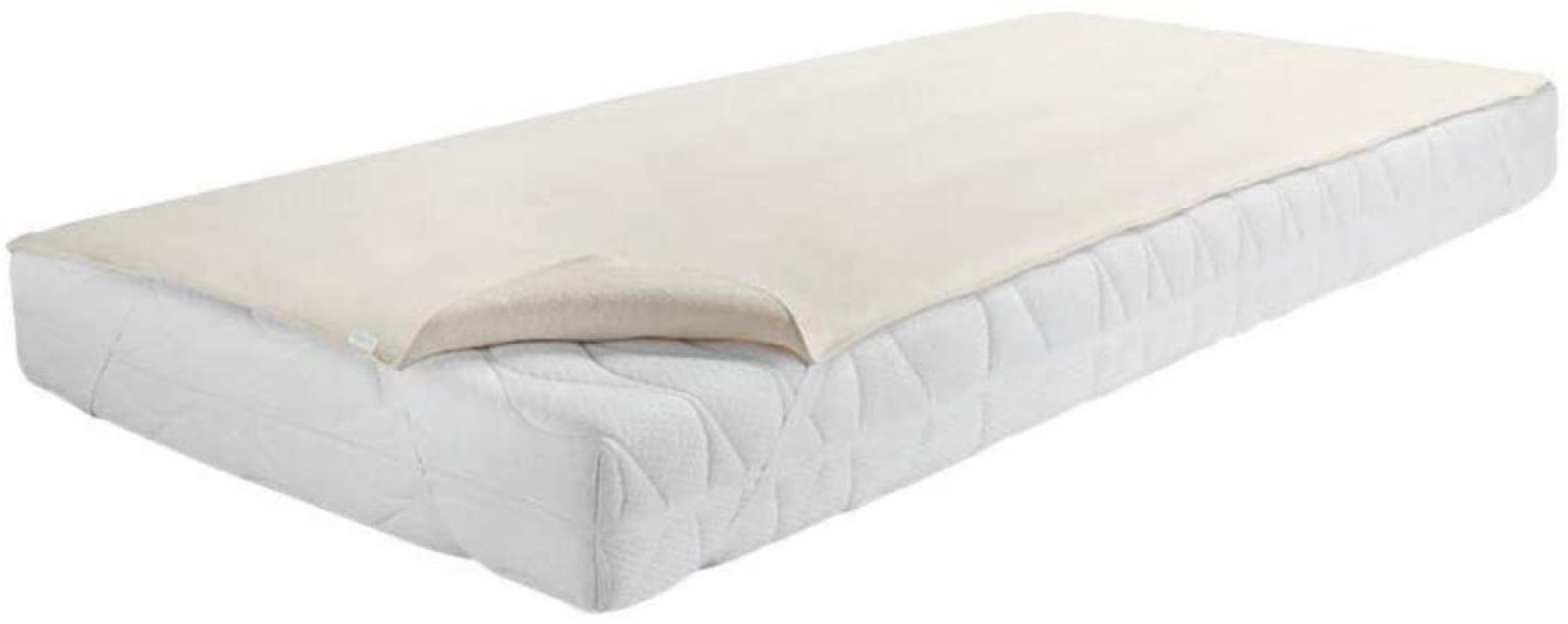 Dormisette Q59 Molton-Matratzenauflage, 200/200 cm, Baumwolle/Zwirn-Calmuc, Creme/Beige Bild 1