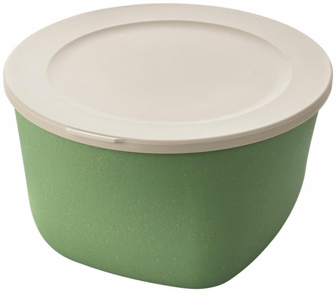 Koziol Dose Connect Box mit Deckel, Schüssel, Schale, Kunststoff-Holz-Mix, Nature Leaf Green, 1 L, 7870703 Bild 1