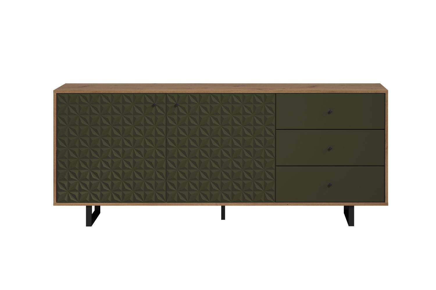 Sideboard Sentra | Dark Green / Artisan Eiche Bild 1