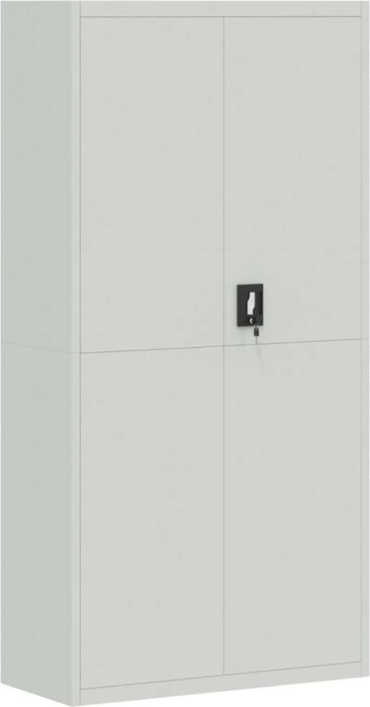 vidaXL Aktenschrank Hellgrau 90x40x180 cm Stahl 339753 Bild 1