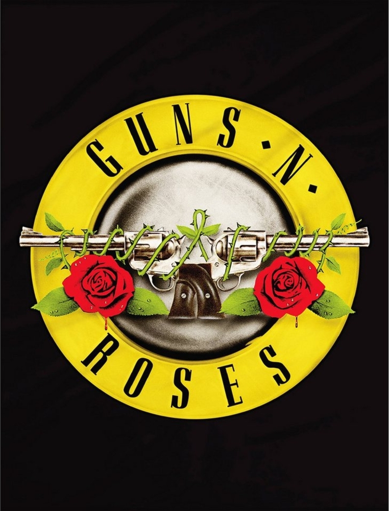 Wohndecke Guns´n Roses Logo 150 x 200 cm Coral Fleecedecke, BERONAGE, passend zur Bettwäsche, ideal für Sofa, Couch, Bett, Auto, Camping Bild 1