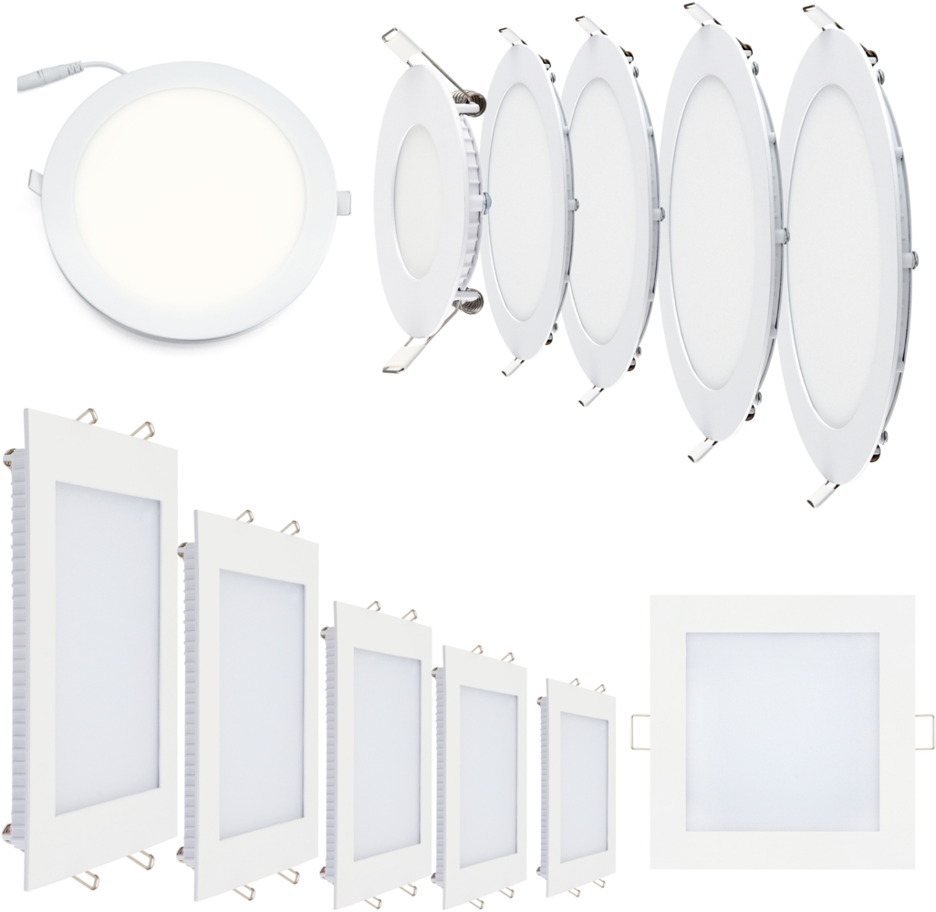 30x30 cm 24w LED Panel Ultra Slim Panel Eckig Quadrat Einbauleuchte Deckenleuchte Warmweiß Bild 1