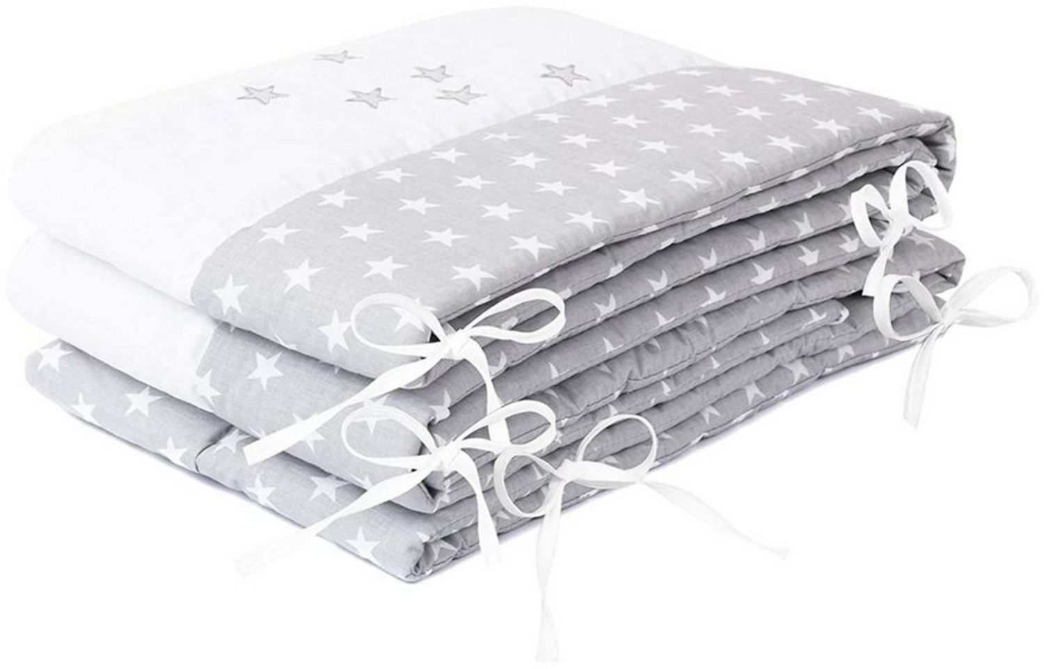 Amilian Bettnestchen Bettumrandung 360x30 cm für Babybett 120 x 60 cm geeignet (rundherum), (Nestchen, Kantenschutz), Umrandungen Bild 1