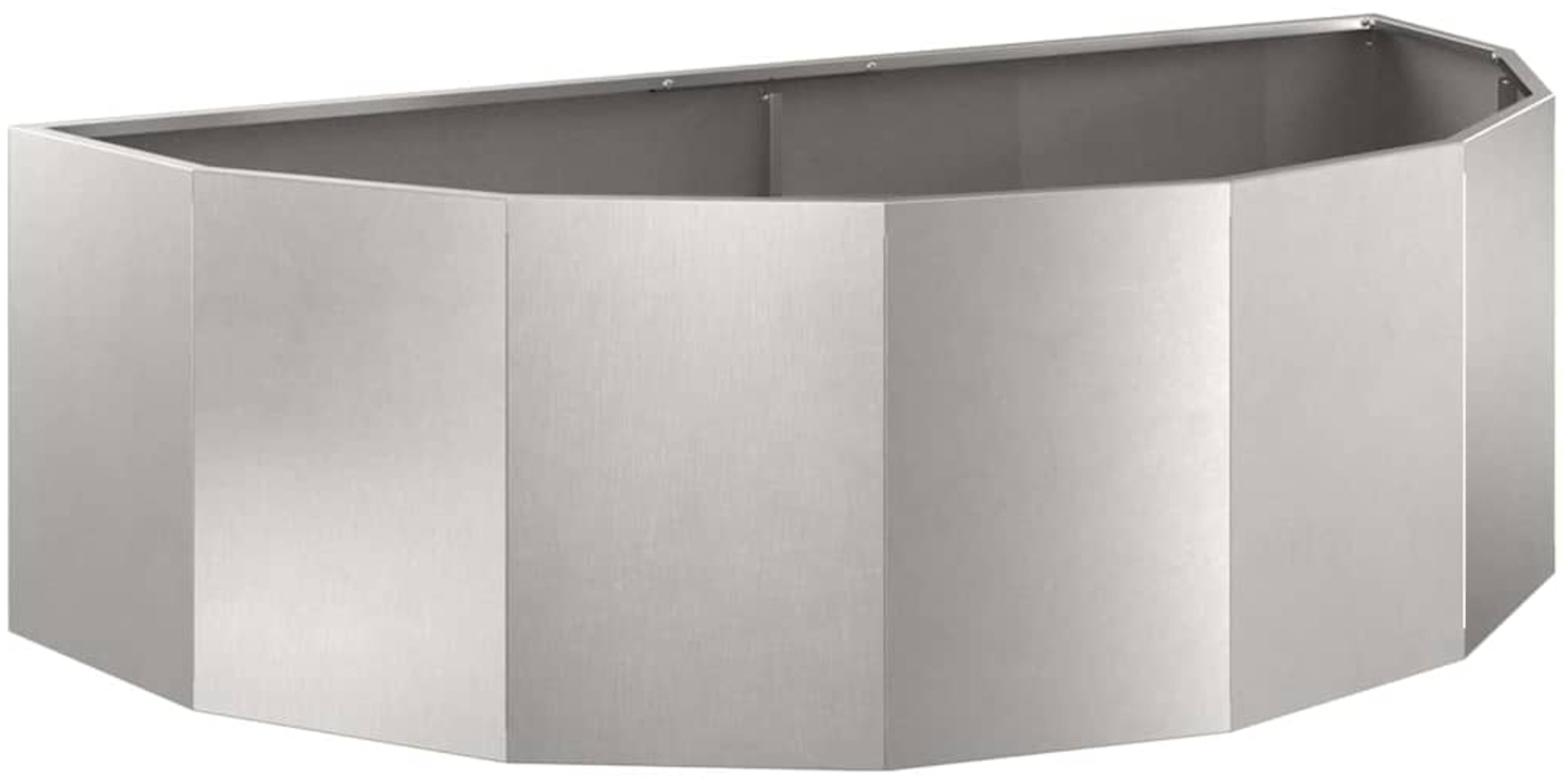 vidaXL Pflanzkübel Silber 120 x 60 x 35 cm Edelstahl 883686 Bild 1