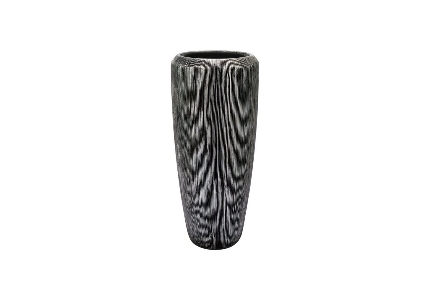 Flingora Bodenvase Esmee, mit Einsatz - Fiberglas - Indoor - Silber - Höhe 75 cm Bild 1