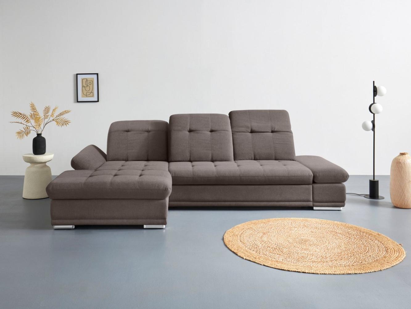 COTTA Ecksofa Holiday L-Form, Sitztiefenverstellung, wahlweise mit Bettfunktion inkl. Bettkasten Bild 1