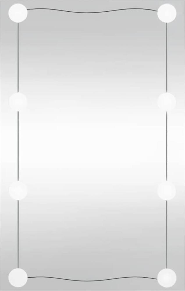 vidaXL Wandspiegel mit LED-Leuchten 40x60 cm Glas Rechteckig 3189152 Bild 1