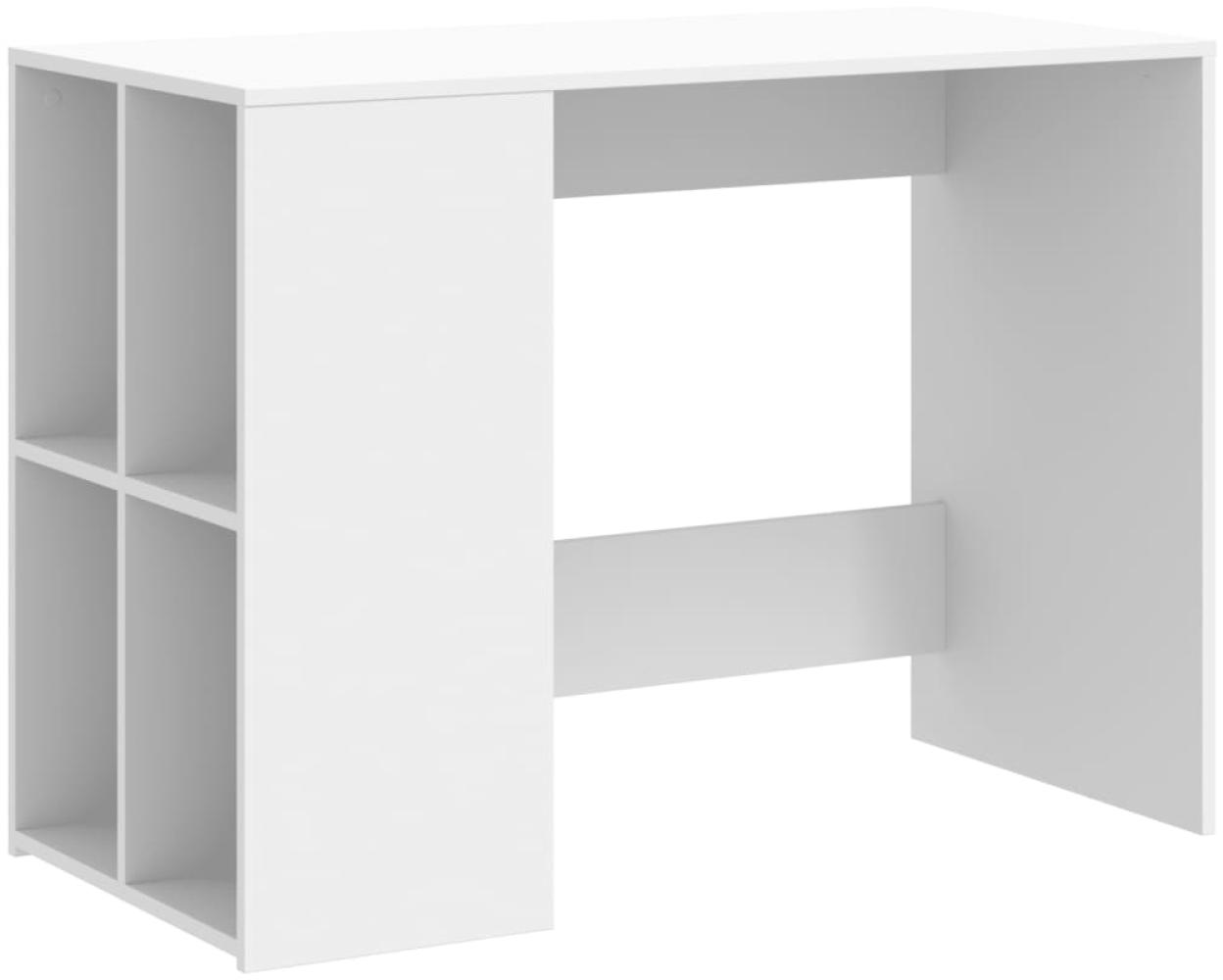 vidaXL Schreibtisch Weiß 102x50x75 cm Holzwerkstoff 840541 Bild 1