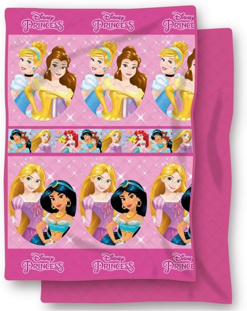 Disney Princess Tagesdecke Steppdecke Decke 250x150 cm Perfekte Bettüberwurf für das Prinzessinnenzimmer Bild 1
