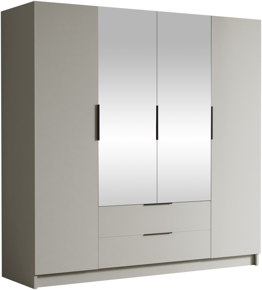 Kleiderschrank Sozor II (Farbe: Cashmere / Cashmere + Schwarz) Bild 1