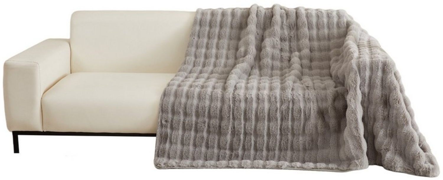 Wohndecke Kunstfelldecken Sofadecke Bubble Blanket, Polyester Fleecedecke, Decken, BTTO, Sofadecke Bubble Kaninchenfellimitat Flausch 180X180, 180X230, 180X300cm Bild 1